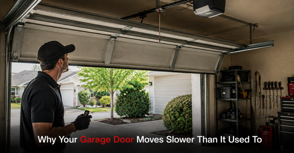 Garage door opening slowly