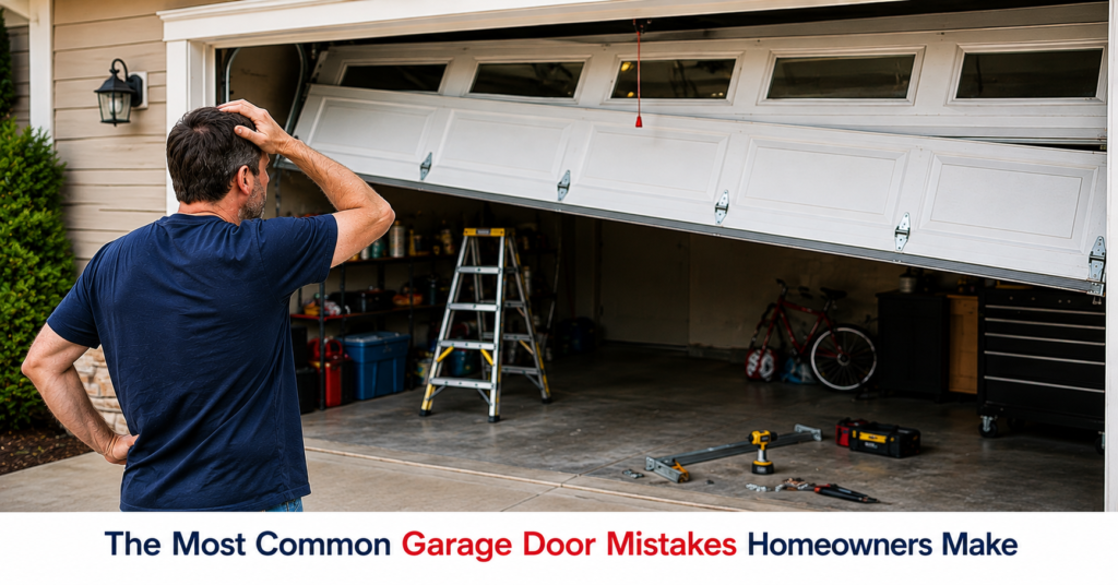 Common garage door mistake during a repair