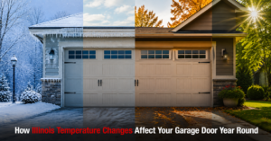 garage door temperature changes Illinois